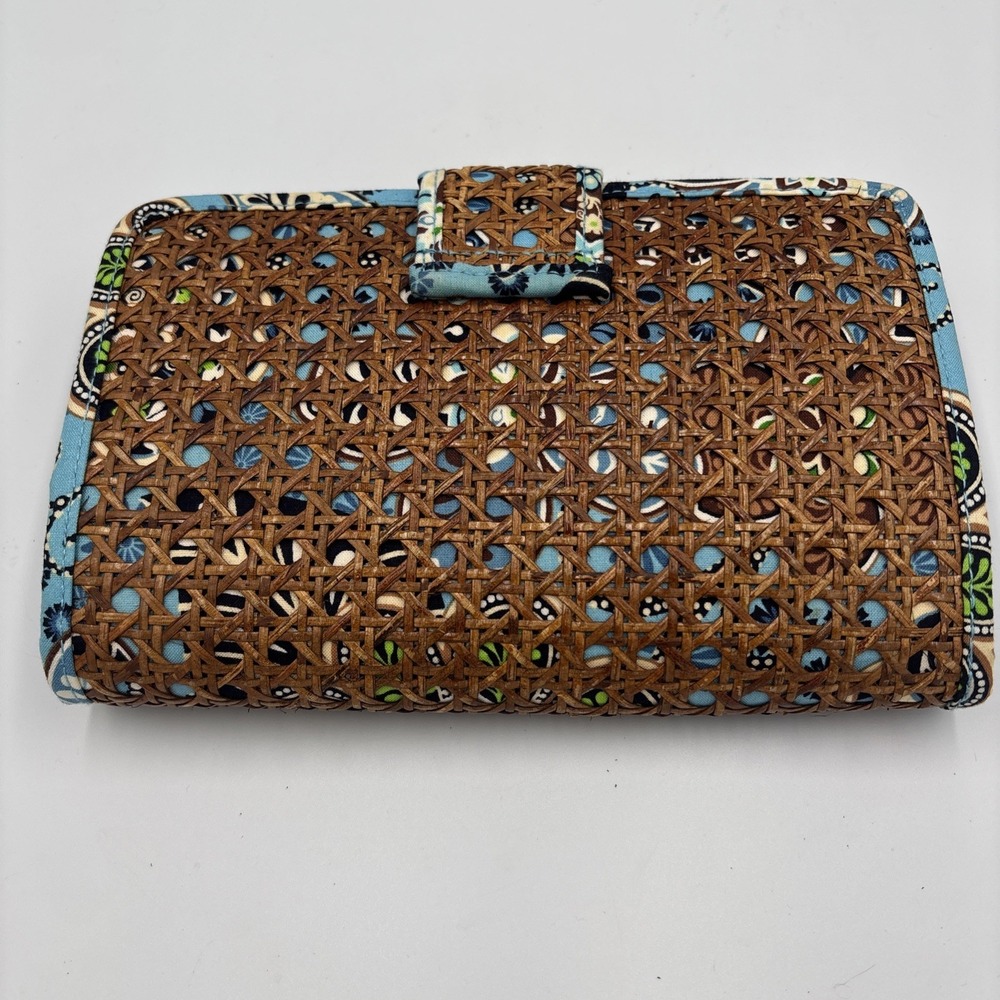 NEW VERA BRADLEY CLUTCH BAG TIKI BALI BLUE 9X9X3 $58 RETAIL SALE - Picture 2 of 5